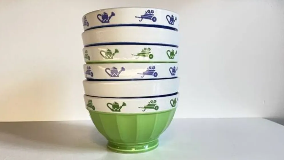 3 BOLS Porcelaine Italienne SATURNIA Vintage