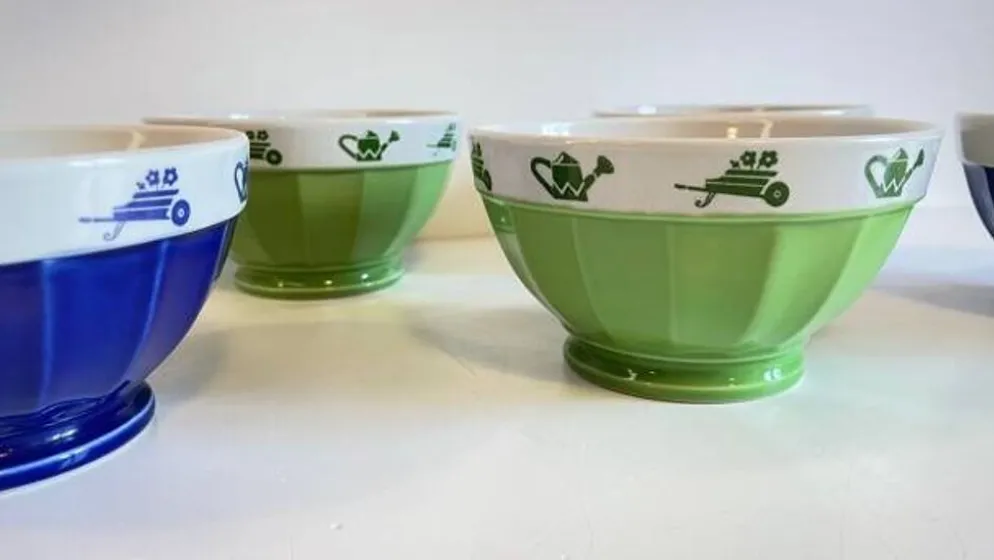 3 BOLS Porcelaine Italienne SATURNIA Vintage