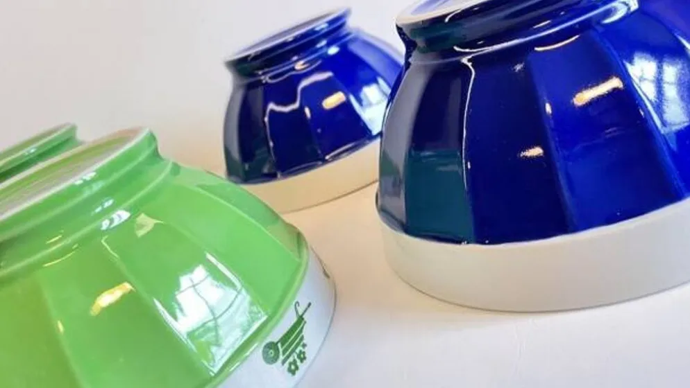 3 BOLS Porcelaine Italienne SATURNIA Vintage