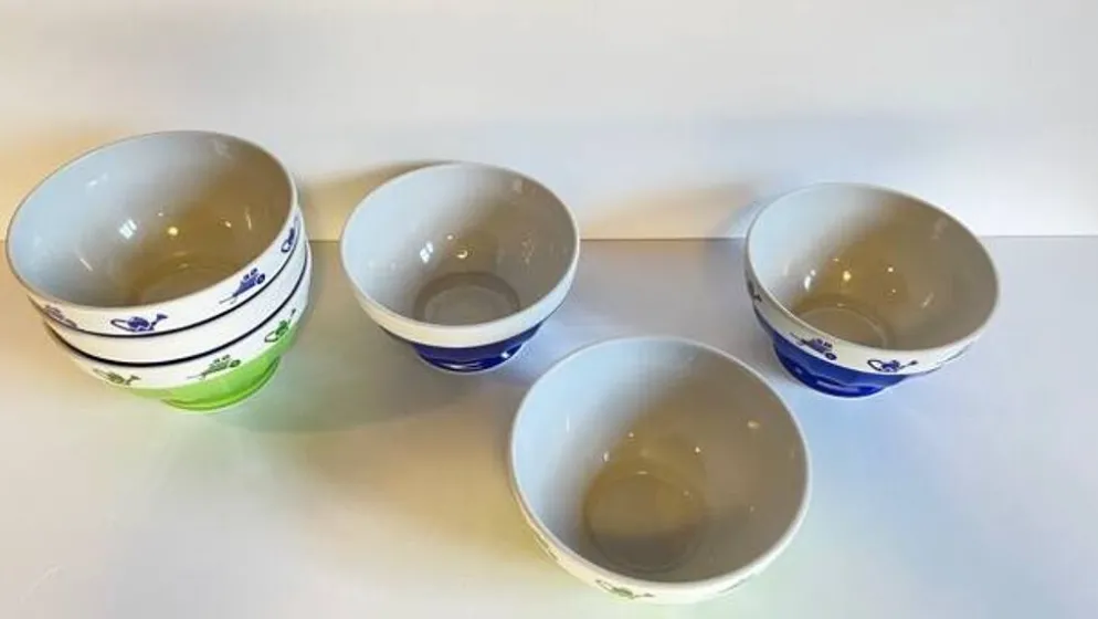 3 BOLS Porcelaine Italienne SATURNIA Vintage