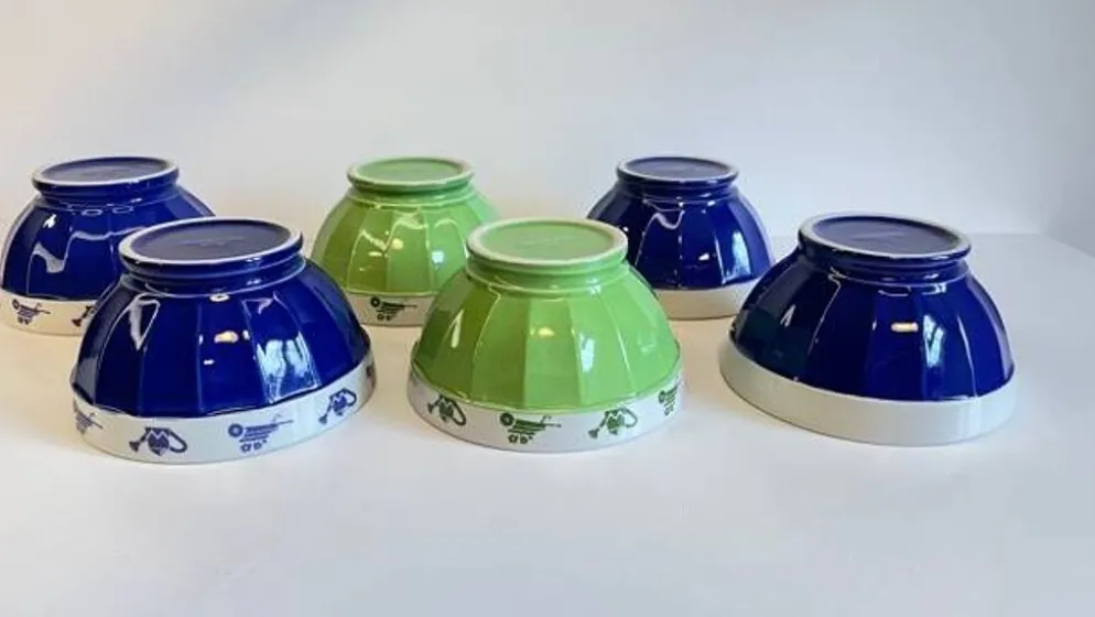 3 BOLS Porcelaine Italienne SATURNIA Vintage