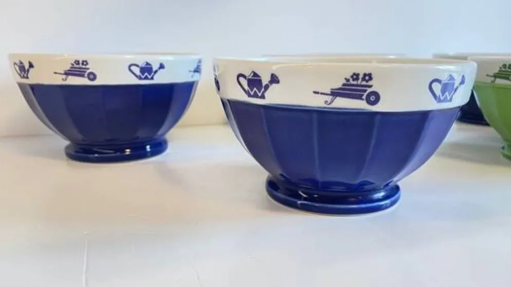 3 BOLS Porcelaine Italienne SATURNIA Vintage