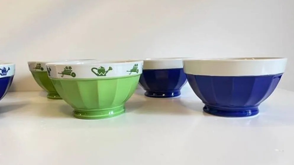 3 BOLS Porcelaine Italienne SATURNIA Vintage