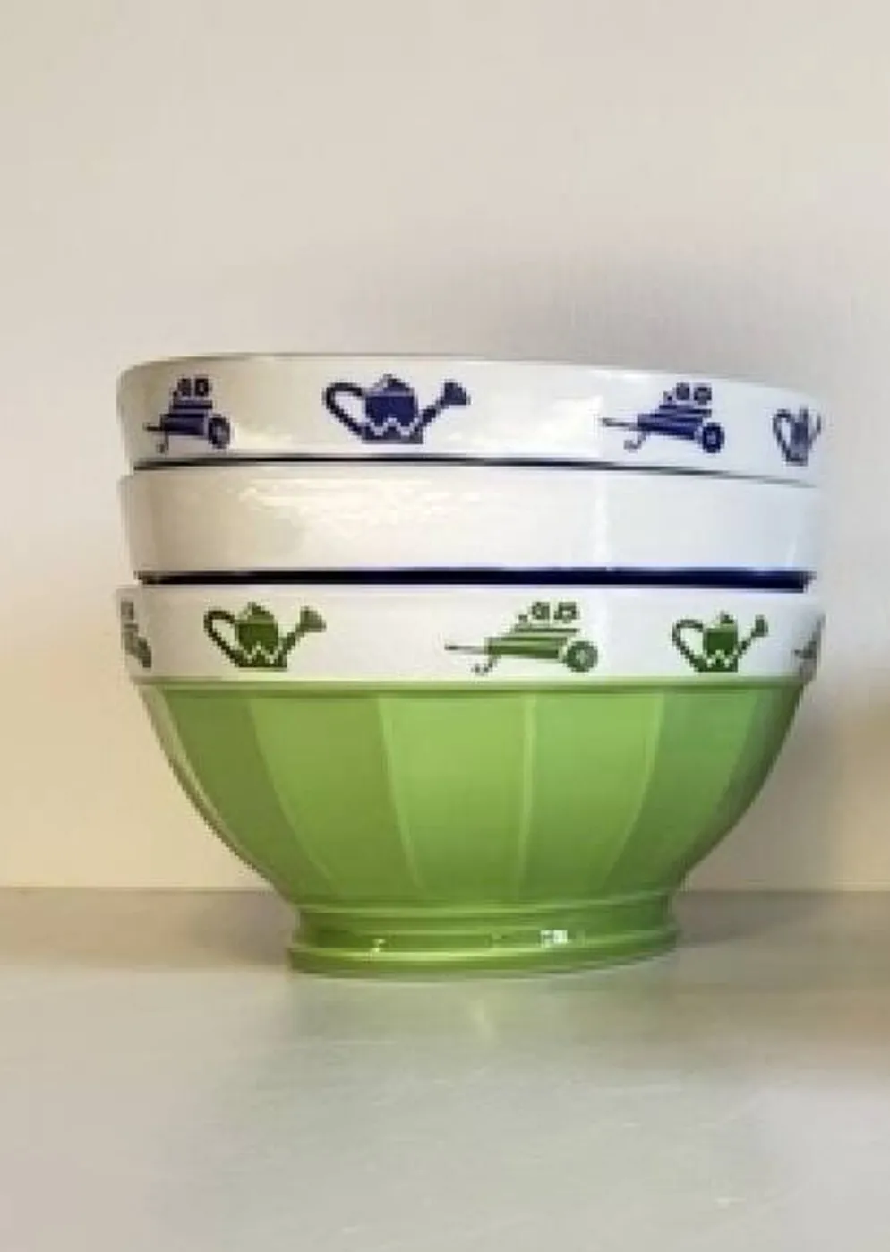 3 BOLS Porcelaine Italienne SATURNIA Vintage
