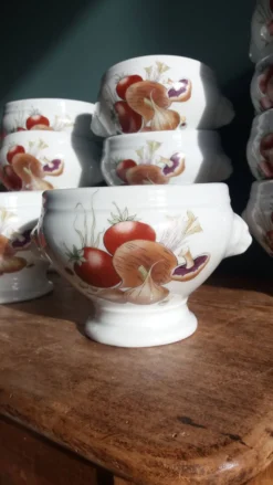 Bols à soupe en porcelaine Pyrolux Lourioux