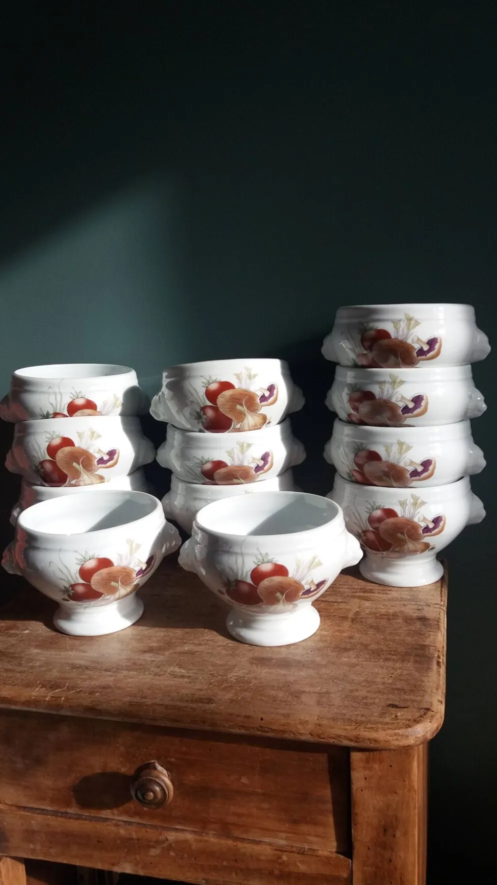 Bols à soupe en porcelaine Pyrolux Lourioux