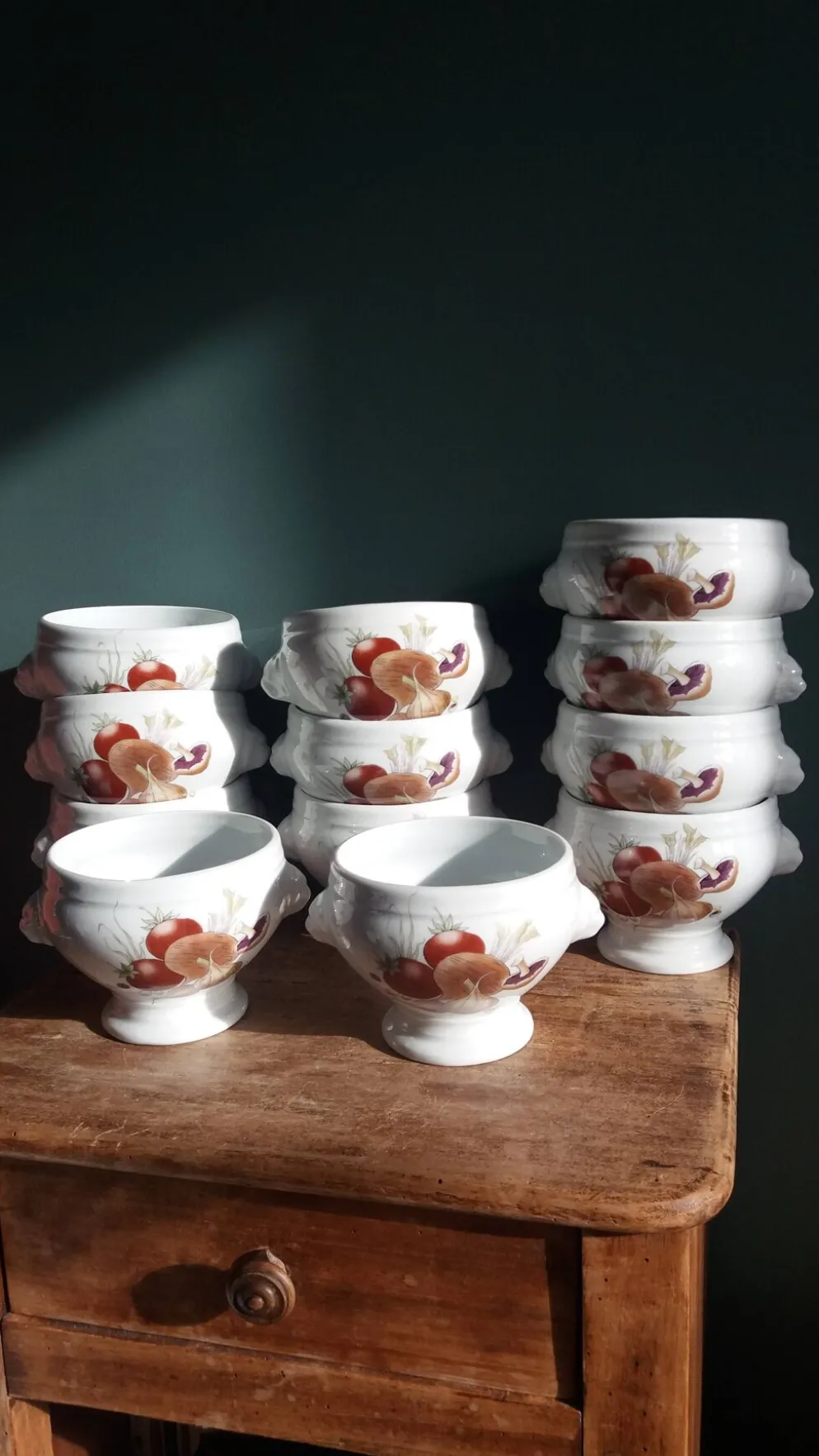 Bols à soupe en porcelaine Pyrolux Lourioux