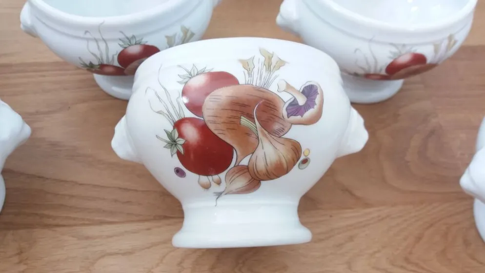 Bols à soupe en porcelaine Pyrolux Lourioux