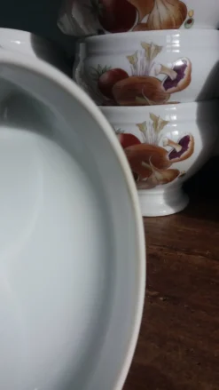 Bols à soupe en porcelaine Pyrolux Lourioux