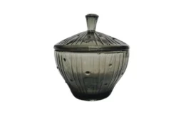 Bol à sucre Art Déco polonais des verreries de Ząbkowice, années 1950.
