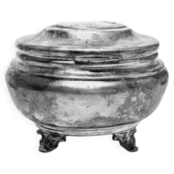 Bol à sucre en argent Art Déco, années 1950