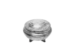 Bol à sucre en argent Art Déco, années 1950