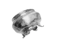 Bol à sucre en argent Art Déco, années 1950