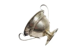 Bol à sucre en argent Art Déco, années 1950