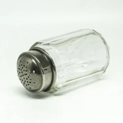 Bol à sucre en poudre Art Déco, en verre, laiton chromé, Belgique, années 1930