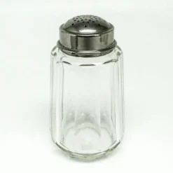 Bol à sucre en poudre Art Déco, en verre, laiton chromé, Belgique, années 1930