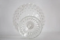 Bol à sucre ou à fruits vintage en verre transparent, Italie, années 1960