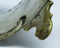 Bol à sucre rococo, laiton plaqué argent, Pologne, début du 20e siècle