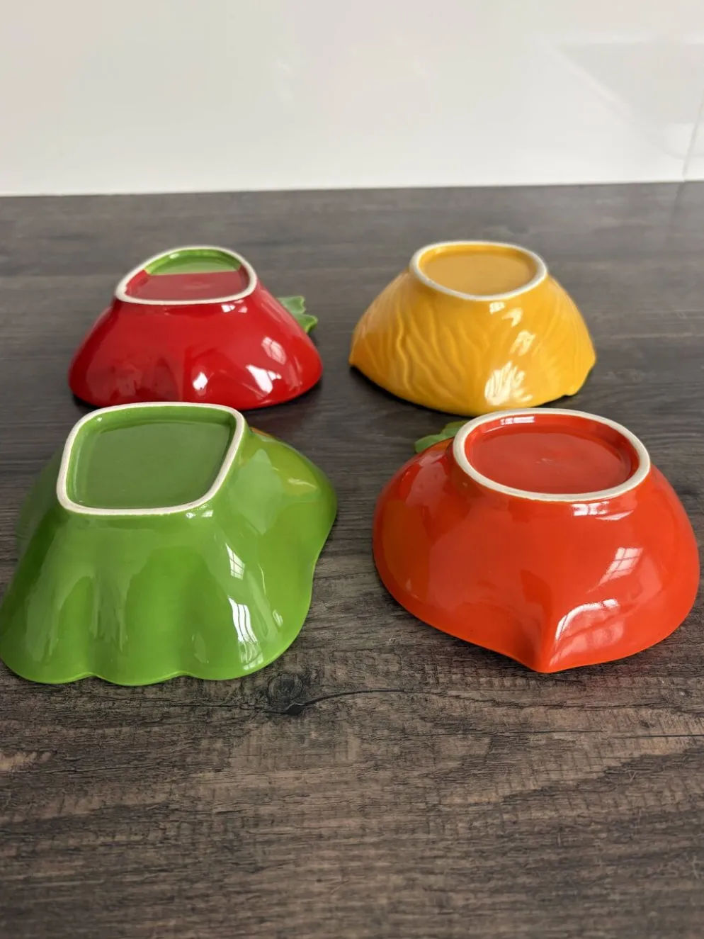Bols vintage Made in Japan – céramique figurative légumes, esprit pop