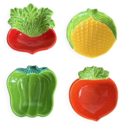 Bols vintage Made in Japan – céramique figurative légumes, esprit pop
