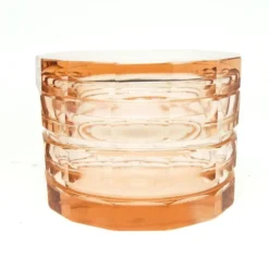 Bonbonnière Art Déco, cristal, Bohême, Tchécoslovaquie, années 1930