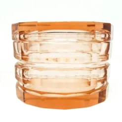 Bonbonnière Art Déco, cristal, Bohême, Tchécoslovaquie, années 1930