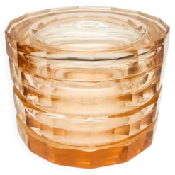 Bonbonnière Art Déco, cristal, Bohême, Tchécoslovaquie, années 1930