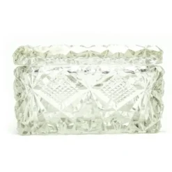 Bonbonnière Art Déco, cristal, Suède, années 1930