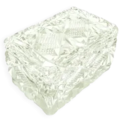Bonbonnière Art Déco, cristal, Suède, années 1930
