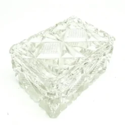 Bonbonnière Art Déco, cristal, Suède, années 1930