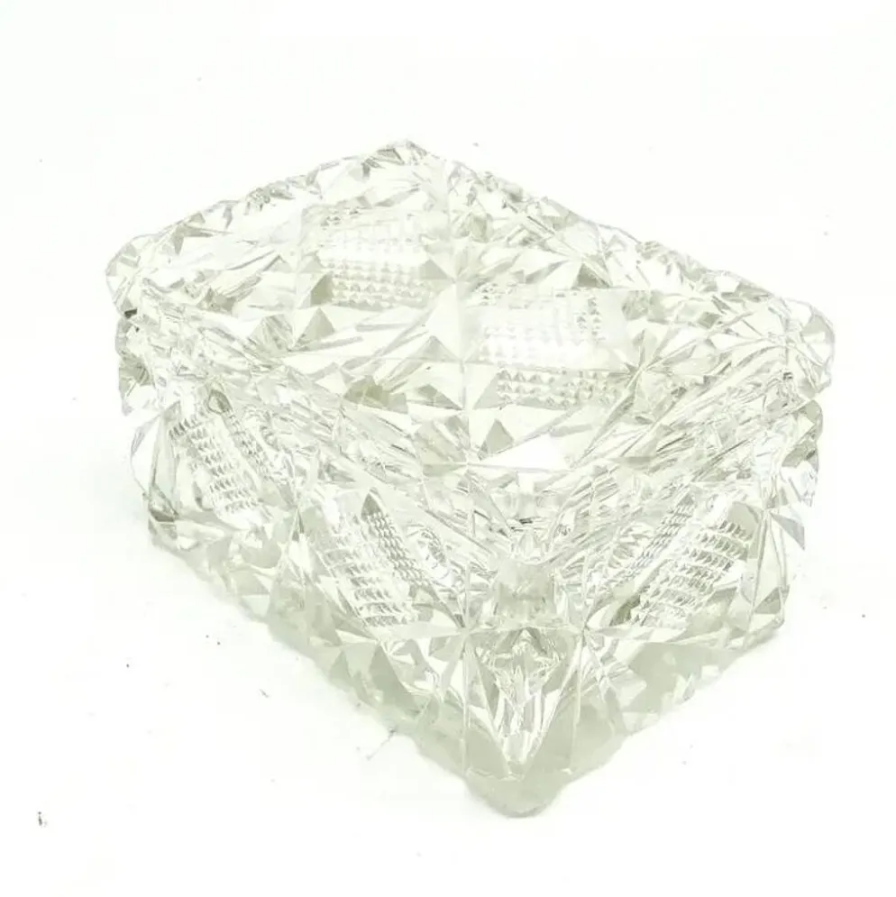 Bonbonnière Art Déco, cristal, Suède, années 1930