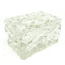 Bonbonnière Art Déco, cristal, Suède, années 1930