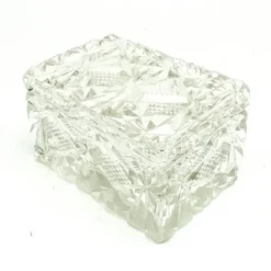 Bonbonnière Art Déco, cristal, Suède, années 1930