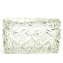 Bonbonnière Art Déco, cristal, Suède, années 1930