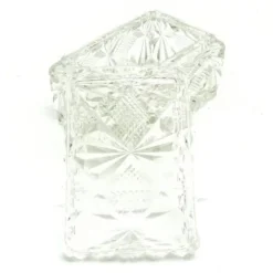 Bonbonnière Art Déco, cristal, Suède, années 1930