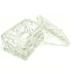 Bonbonnière Art Déco, cristal, Suède, années 1930