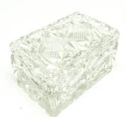 Bonbonnière Art Déco, cristal, Suède, années 1930