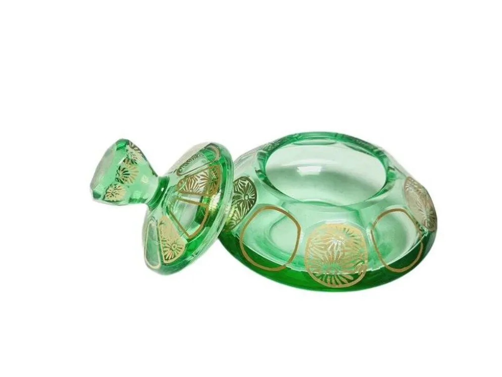 Bonbonnière Art Déco de Moser, ancienne Tchécoslovaquie, années 1960.