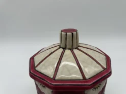 Bonbonnière art deco en faïence et émaux de longwy