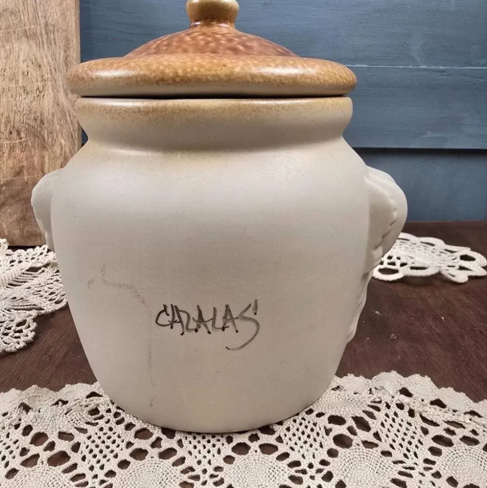 Bonbonnière artisanale vintage Cazalas GET Bagnères 1983 – Décor montagne