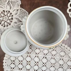 Bonbonnière artisanale vintage Cazalas GET Bagnères 1983 – Décor montagne