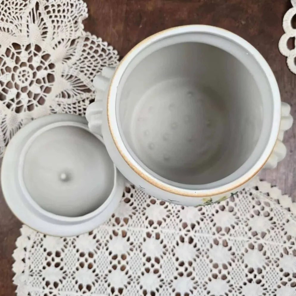 Bonbonnière artisanale vintage Cazalas GET Bagnères 1983 – Décor montagne