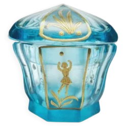 Bonbonnière Biedermeier de Moser, Bohême, années 1890