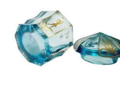 Bonbonnière Biedermeier de Moser, Bohême, années 1890