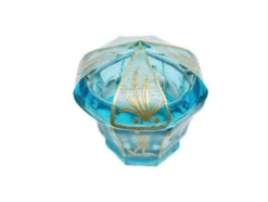 Bonbonnière Biedermeier de Moser, Bohême, années 1890