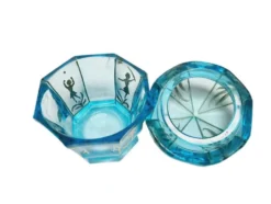 Bonbonnière Biedermeier de Moser, Bohême, années 1890