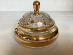 Bonbonnière boîte verre givré et doré