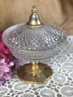 Bonbonnière Cristal ancienne