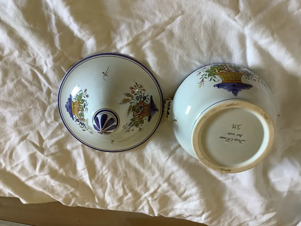Bonbonnière décor de Rouen