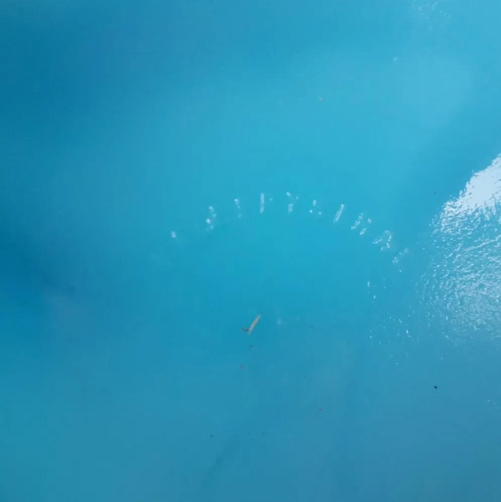 Bonbonnière en opaline bleue